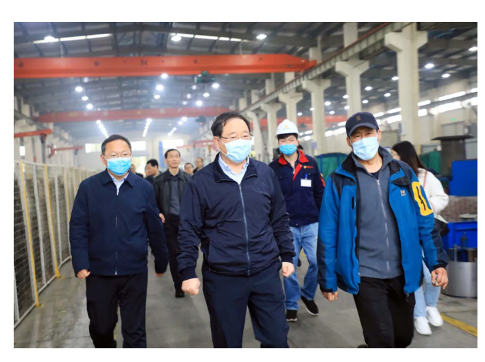 省经信厅牛弩韬厅长一行莅临米兰网_米兰（中国）调研