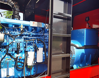 米兰网_米兰（中国）400KW/400V发电机应用于国内某租赁项目