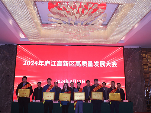 【喜报】米兰网_米兰（中国）电气荣获2023年庐江高新区企业高质量发展一等奖！