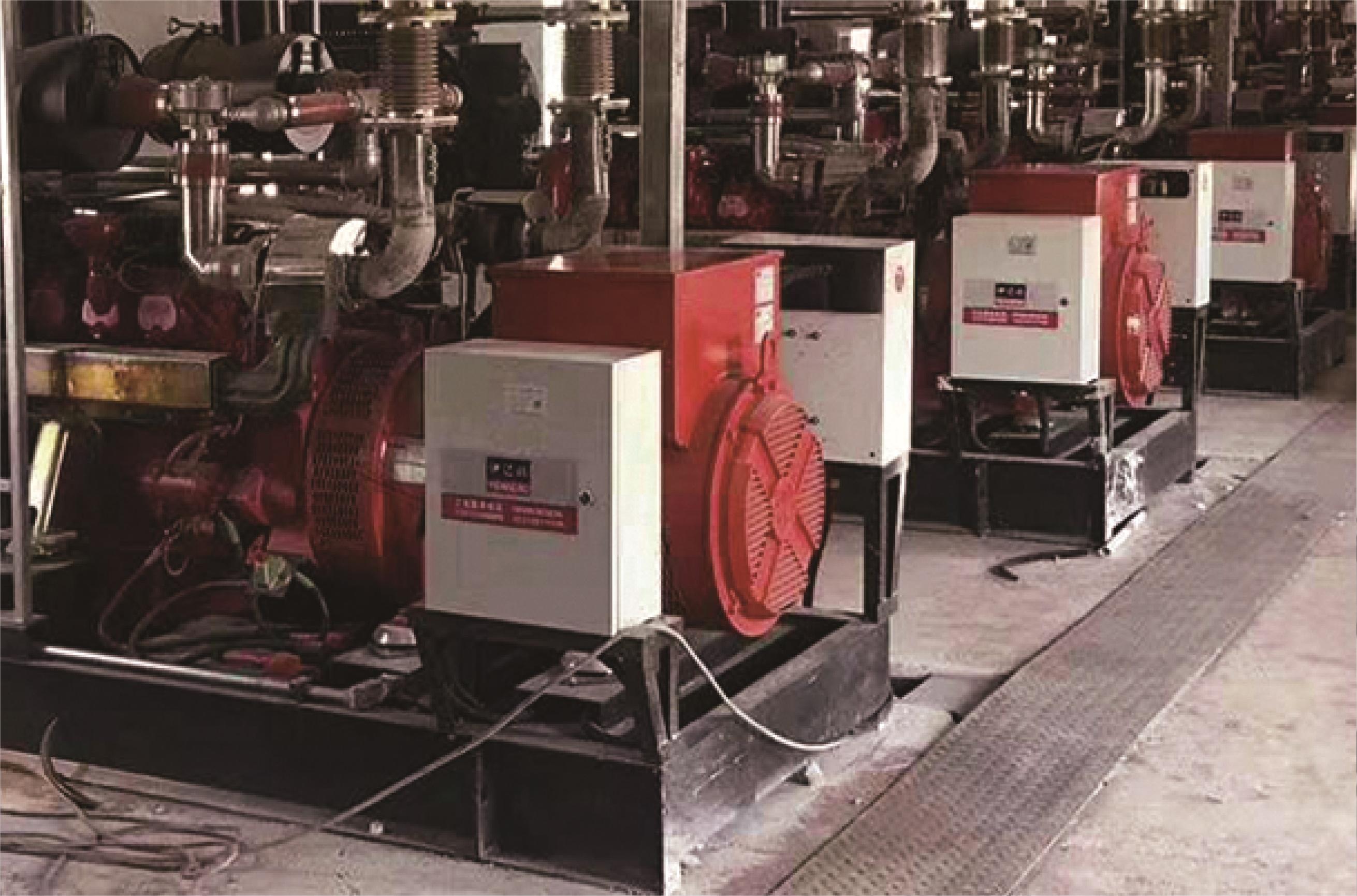 陕北中石化天然气发电站项目（斗山配米兰网_米兰（中国）10台200KW）